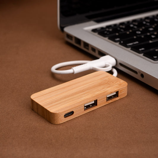 Bamboo multi-charging hub