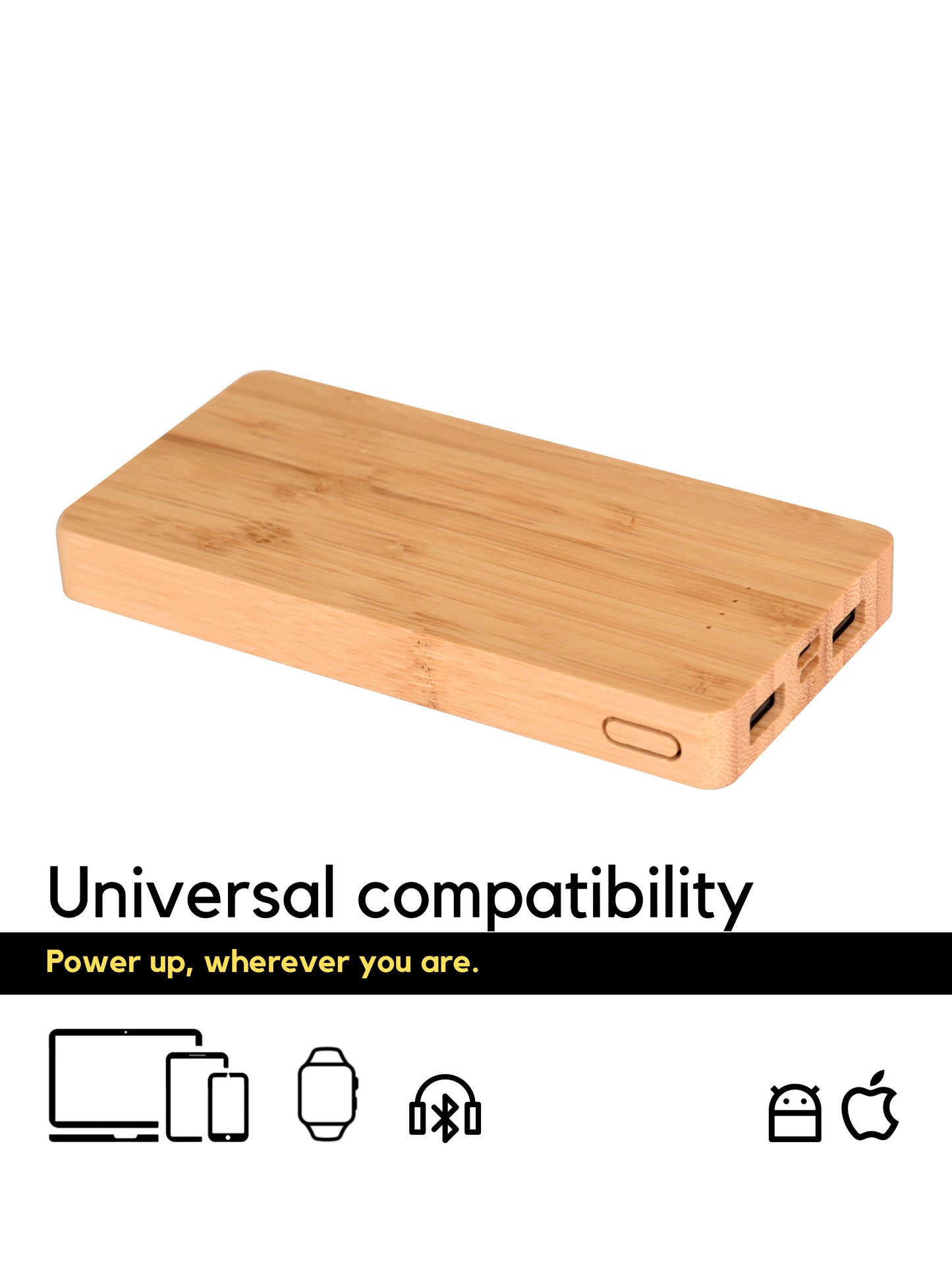 10000 mAh Bamboo Power bank