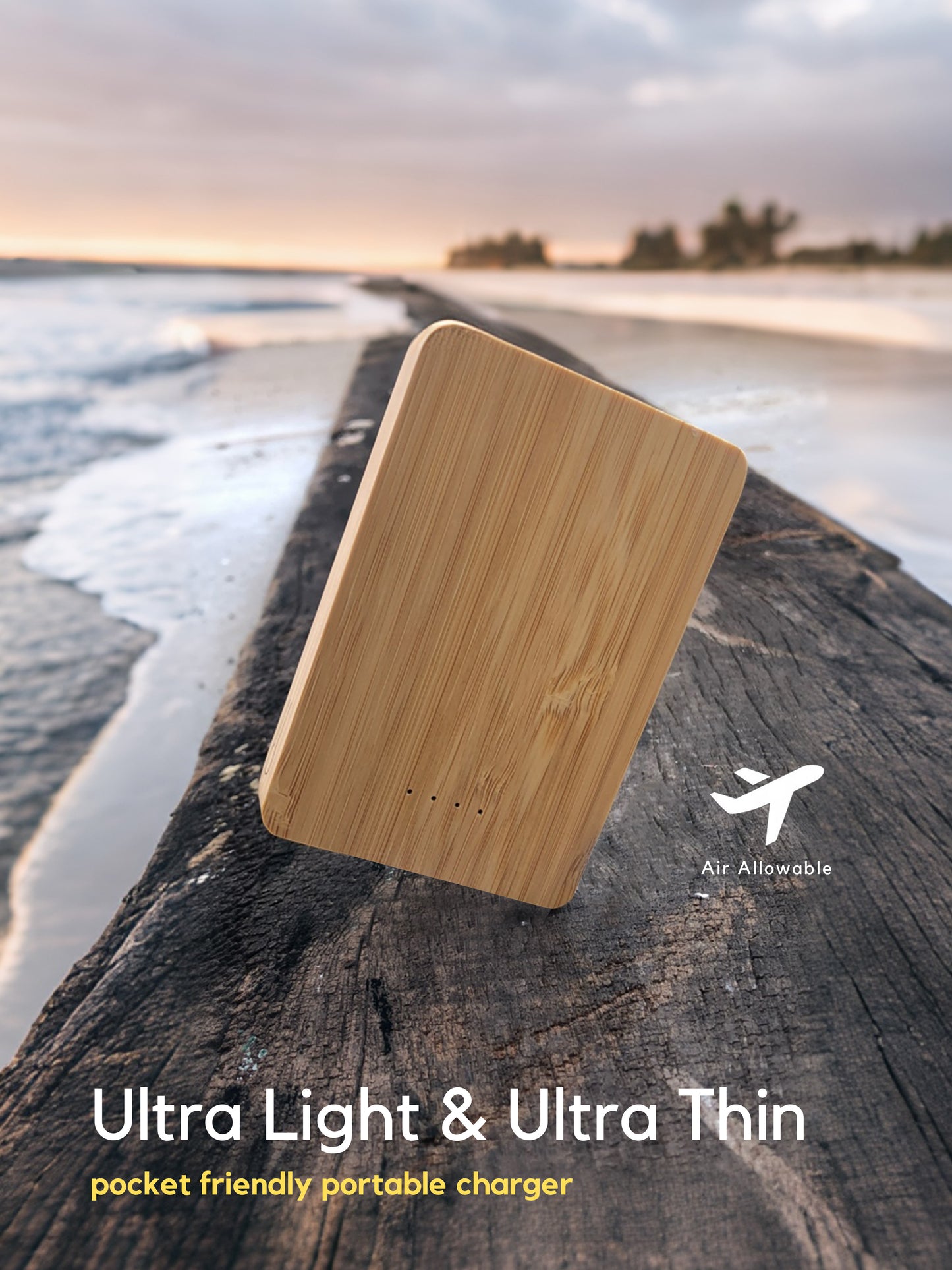 5000mAh Bamboo Power bank