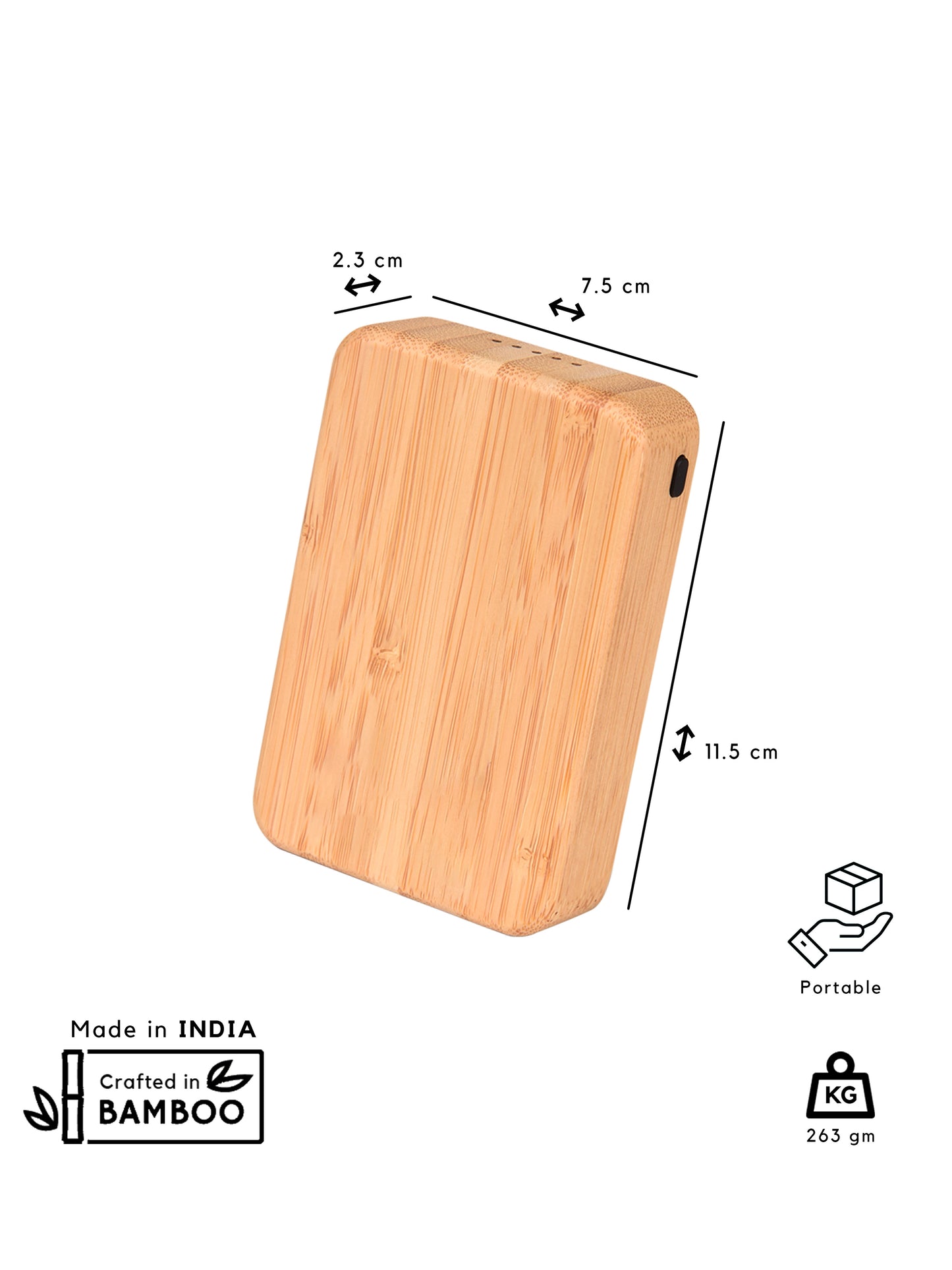 Bamboo Transparent MagSafe Power Bank - 10000 mAh