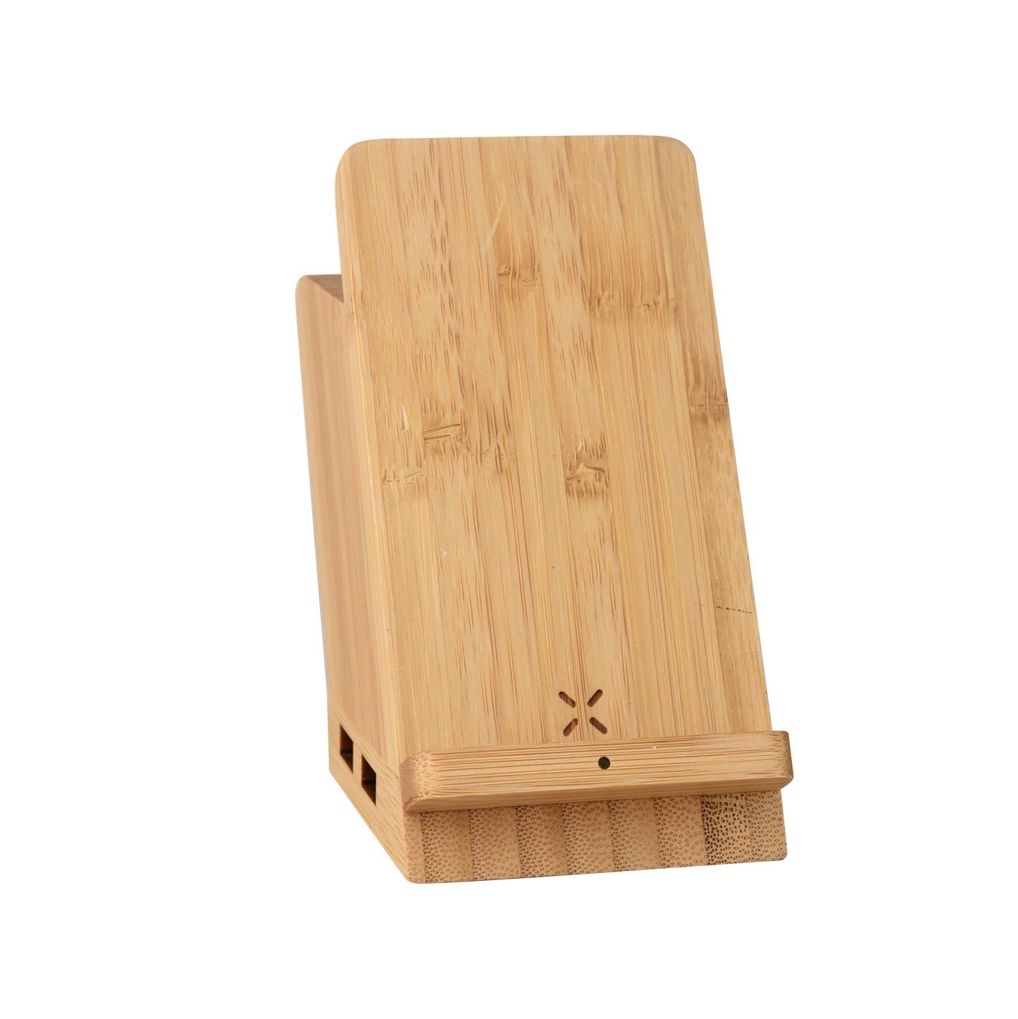 Bamboo Wireless charging with USB dock & pen stand