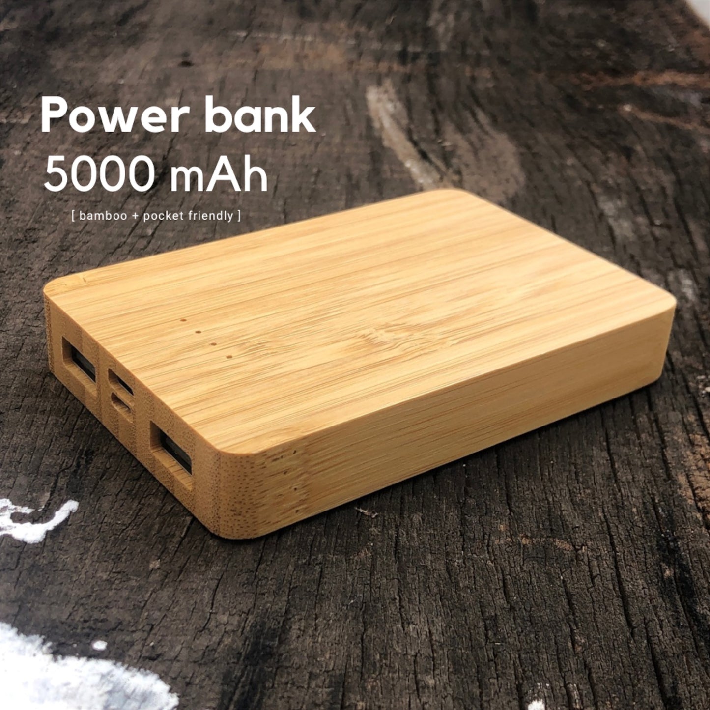 5000mAh Bamboo Power bank